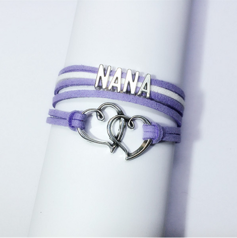 Nana bracelet diy white and purple